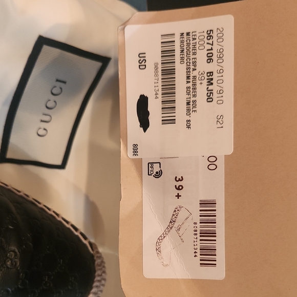 Gucci Black Espadrilles with Signature Design - Picture 5 of 5